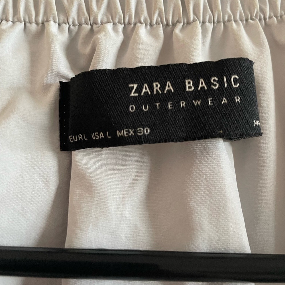 Zara Basic Gray Bomber Jacket Lightweight Ribbed … - image 4